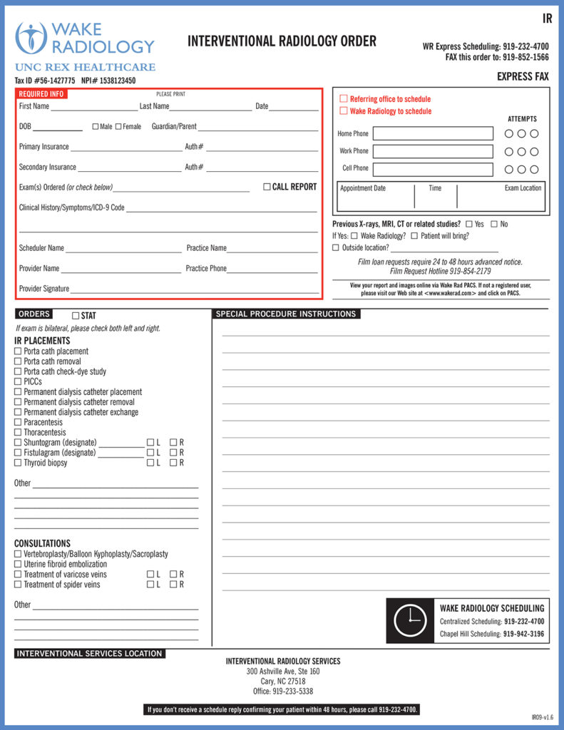 Printable Radiology Order Form Pdf Printable Form, Templates and Letter