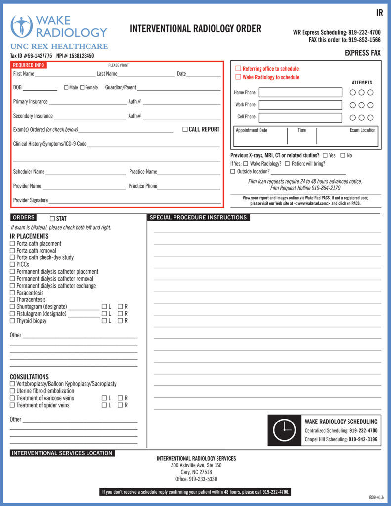 Printable Radiology Order Form Pdf Printable Form Templates And Letter